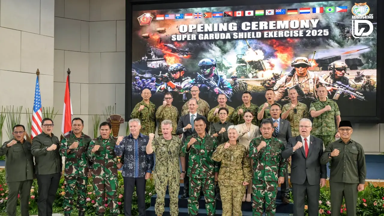 อินโดนีเซียจับมือพันธมิตร 13 ชาติ เปิดฉากซ้อมรบ 'ซูเปอร์ การูดา ชิลด์'