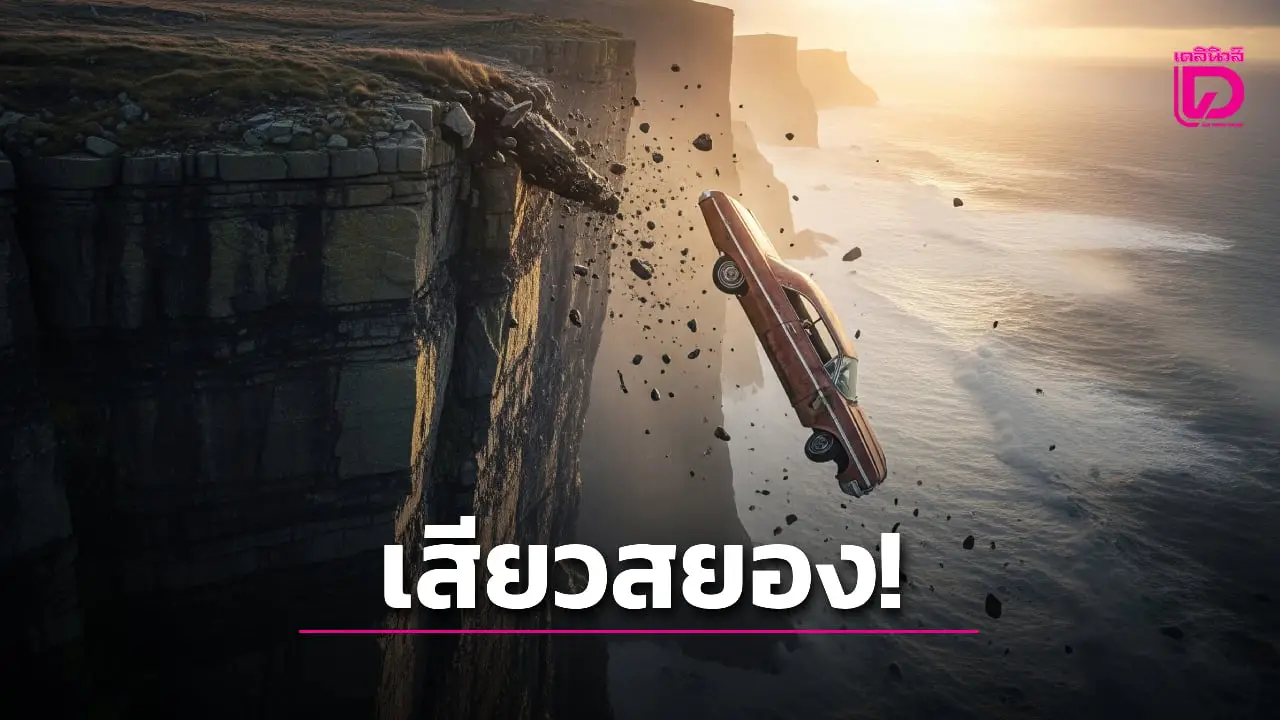 สุดสลด! คู่รักมีเพศสัมพันธ์ในรถ เคลื่อนไหวเพลินไหลตกผาสูง 1,300 ฟุตเสียชีวิต