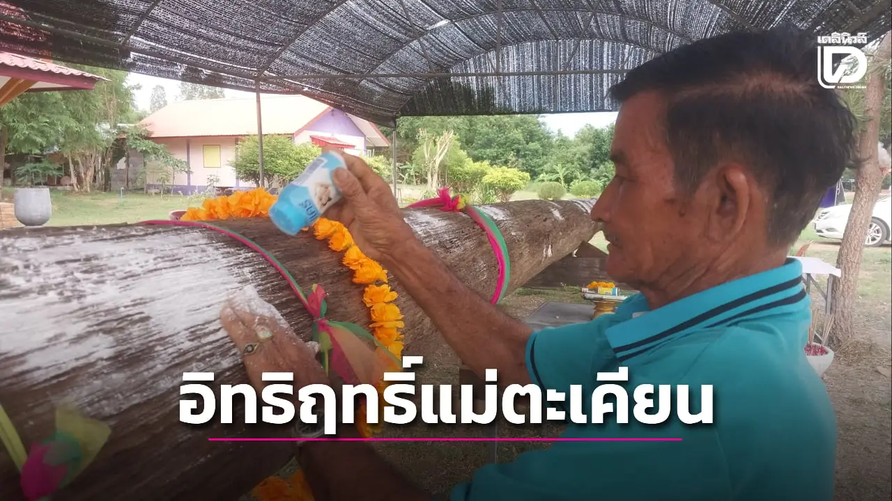 แห่ขอเลขเด็ด! อิทธิฤทธิ์แม่ตะเคียนผุดลอยน้ำ พระ-ชาวบ้านอัญเชิญไว้วัดขอโชคลาภ