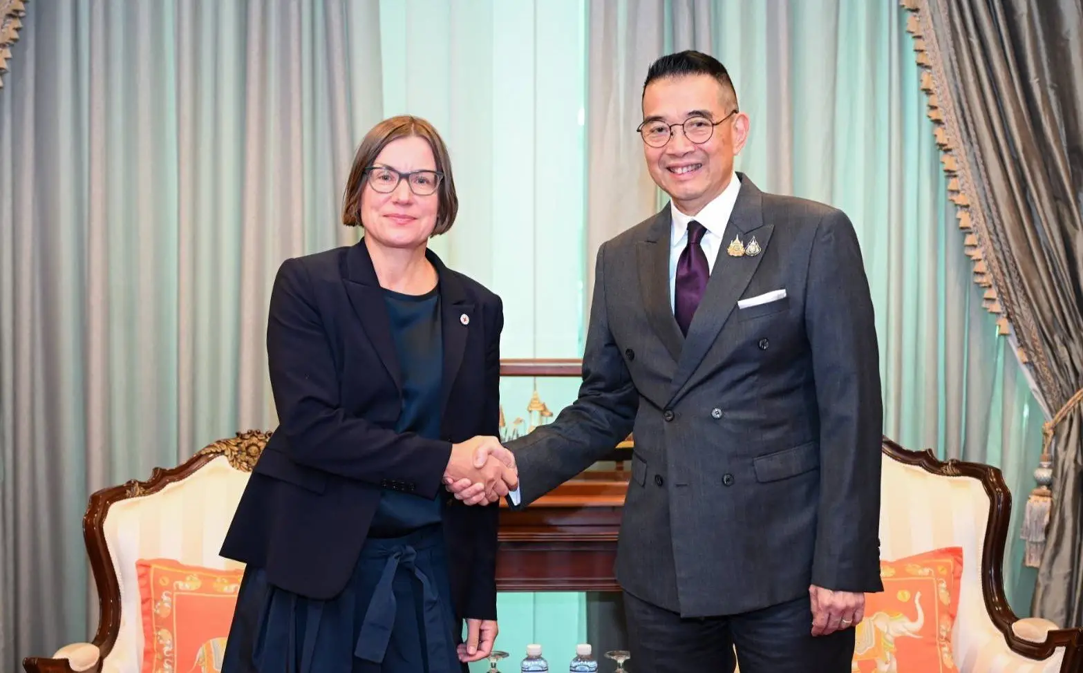 ‘มาริษ’ หารือประธานกาชาดสากล ยันไทยเคารพสิทธิมนุษยชนระหว่างประเทศ