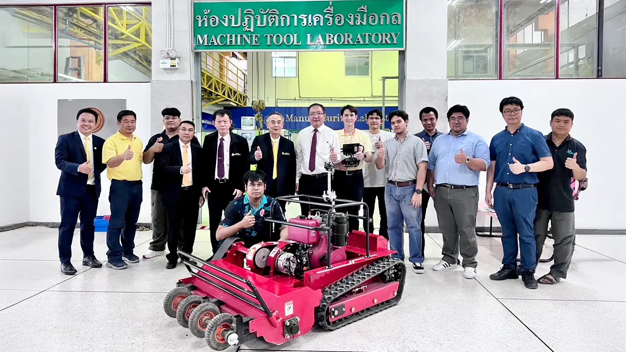 มจพ.สร้างหุ่นยนต์อัจฉริยะกวาดล้างทุ่นระเบิดให้กองกำลังสุรนารี กองทัพบก