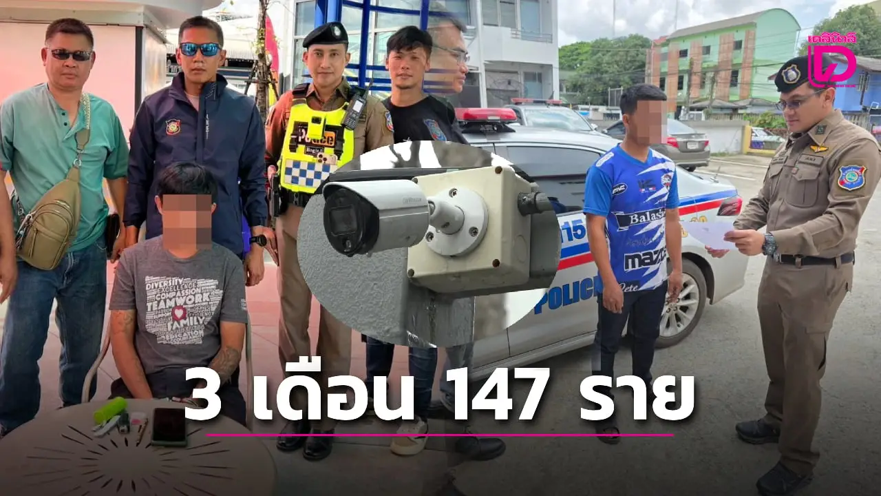 ตำรวจท่องเที่ยวไฮเทค ใช้กล้อง AI ล่าผู้ต้องหากว่า 3 เดือนจับแล้ว 147 ราย