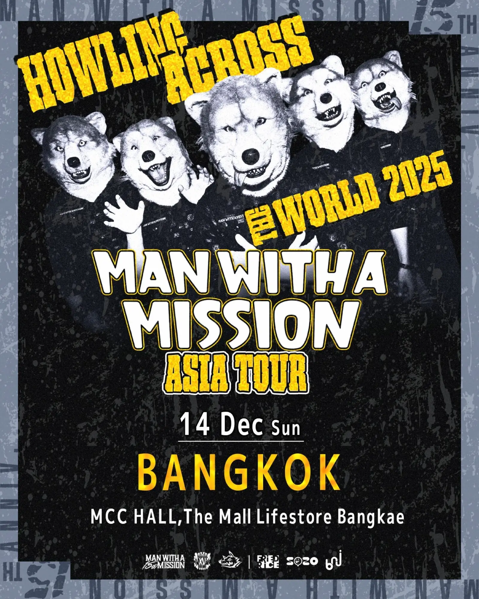 'MAN WITH A MISSION' ส่งเสียงคำรามปิดท้ายเอเชียทัวร์ที่กรุงเทพฯ ธันวาคมนี้