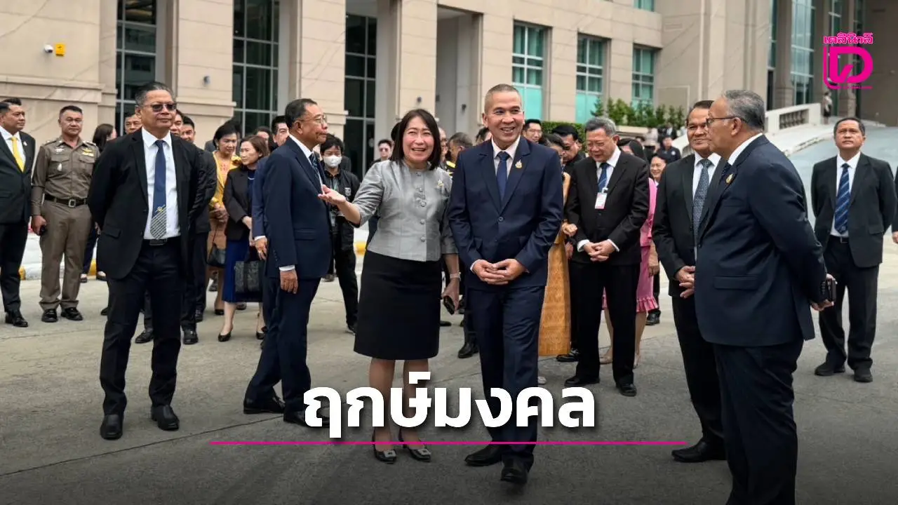 ฤกษ์มงคล ‘รุทธพล’ สักการะสิ่งศักดิ์สิทธิ์ ยธ. ยิ้มแย้มทักทายข้าราชการ