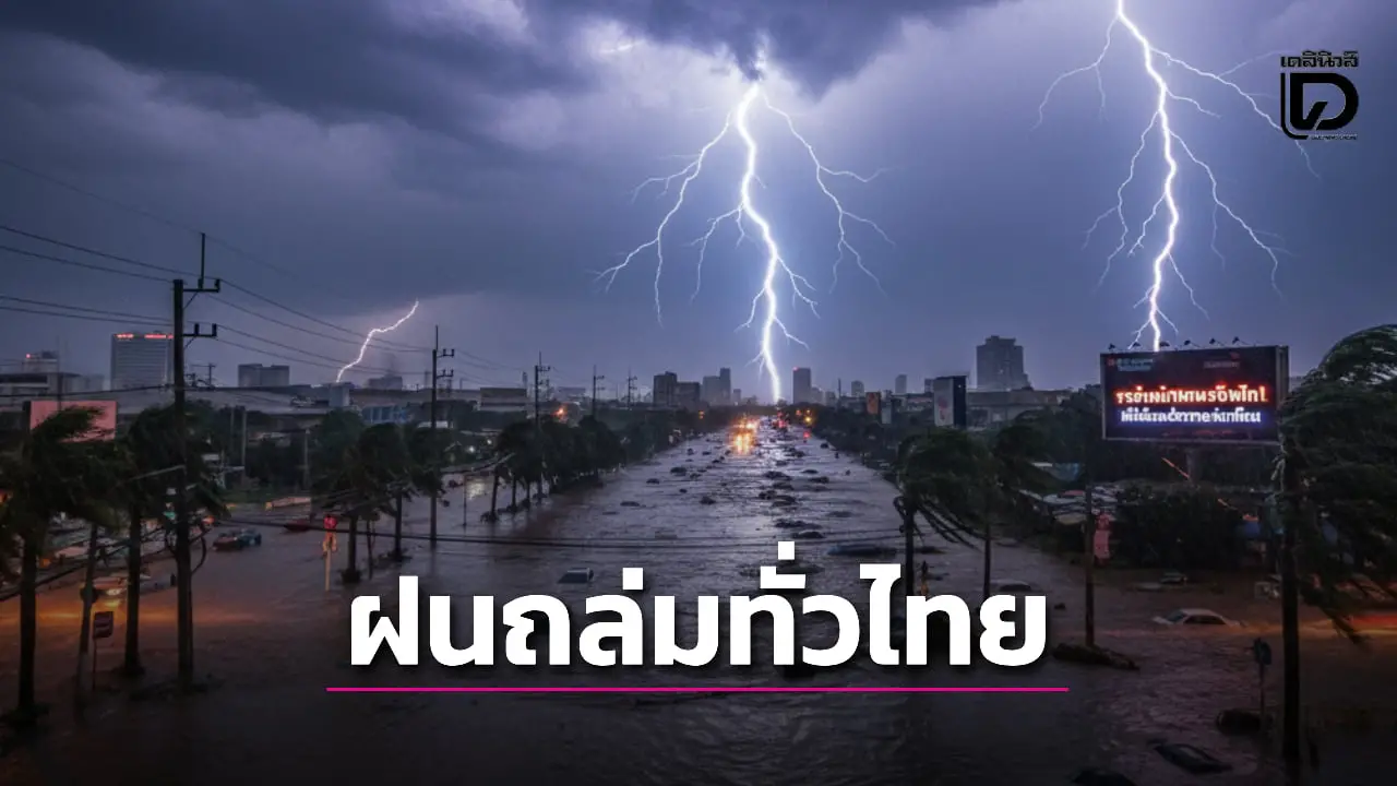 เตือน! ‘ทั่วไทย’ ฝนฟ้าคะนอง ร้อยละ 60-80 ของพื้นที่ ระวังน้ำท่วมฉับพลัน