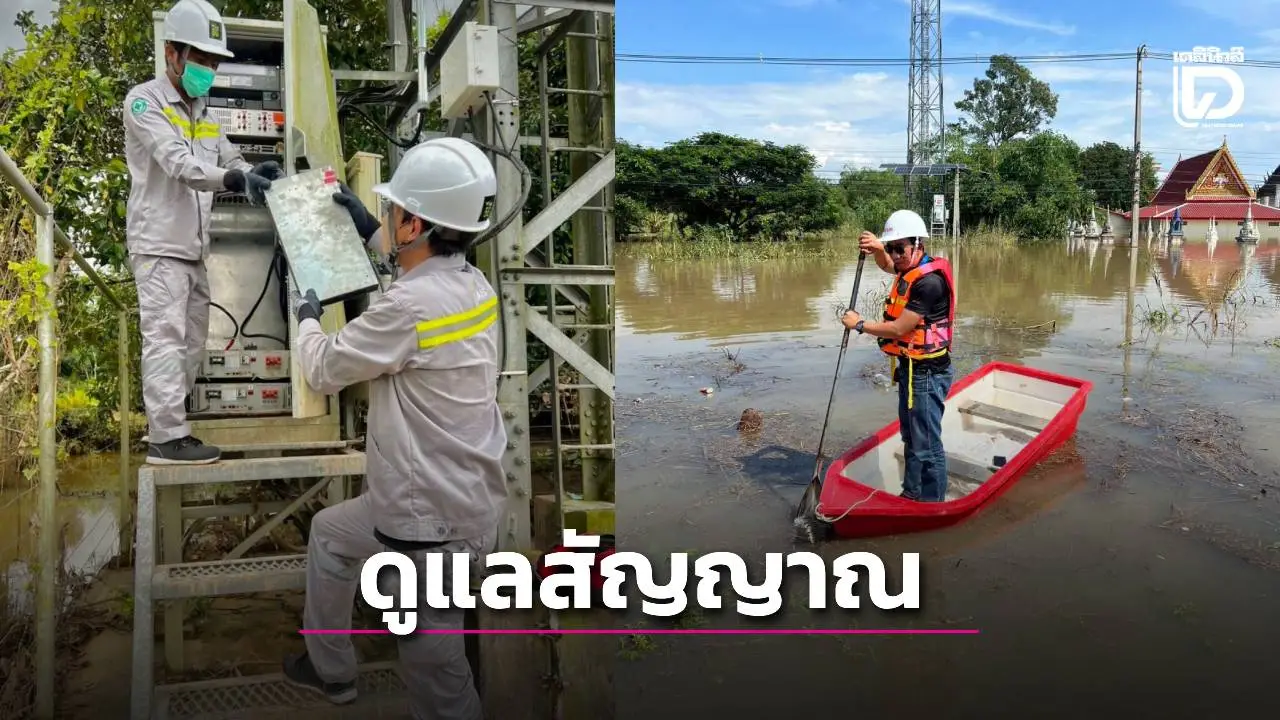 'ค่ายมือถือ'ส่งทีมดูแลโครงข่ายสัญญาณภาคกลาง ช่วยปชช.โดนน้ำท่วมสื่อสารได้ 24 ชั่วโมง