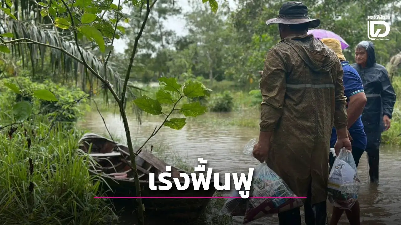 เตรียมมาตรการฟื้นฟูสวนยางทันทีที่น้ำลด พร้อมให้คำแนะนำแก่เกษตรกร